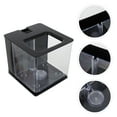 thumbnail image 3 of LEORX 1Set Clear Fish Tank Acrylic Small Fish Rearing Container Transparent, 3 of 8