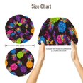 thumbnail image 2 of Colorful Pineapple Black Silk Bonnet for Sleeping Women Men, Adjustable Elastic Satin Bonnet Bonnet for Sleeping, Soft Similar Silk Curly Cuteness Hair Bonnet for Sleeping, 2 of 7