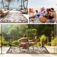 thumbnail image 4 of Outdoor Rug 8x10 ft Reversible Patio Rug Mat Outdoor Carpet Waterproof Camping Rugs Plastic Straw Rugs-Patio RV Camper Balcony Backyard Picnic Deck Pool Beach Mat Coconut Palm Leaf Rug Brown & Beige, 4 of 4
