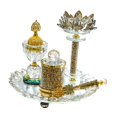 thumbnail image 3 of Abbracc Ensemble de Brûleurs d'Encens Porte-Bougie Décoratif avec Couvercle Diffuseur de Parfum, 3 of 9