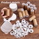 thumbnail image 4 of 16 juegos de carretes de hilo de papel vacíos, bobinas de alambre para tejer, carretes de papel para coser, soporte desmontable para cinta e hilo., 4 of 9