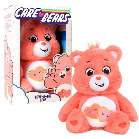 Care Bears 14u0022 Plush - Love-A-Lot Bear - Soft Huggable Material!