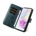 thumbnail image 2 of Allytechgroup For Samsung Galaxy A26 5G Flip PU Leather Wallet Case, Built-in Cash Slot Credit Card Pocket Shock-Absorbent Lightweight Protective Cover with Wrist Strap for Women Girls, Darkgreen, 2 of 9