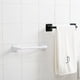 thumbnail image 4 of Inteprter Barra de toalla individual, estante de pared para baño y cocina, barra organizadora, estante autoadhesivo, soporte de inodoro reutilizable sin Juegos de accesorios de baño Blanco 34cm Inteprter JJ16712-04, 4 of 6