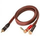 thumbnail image 4 of 2X Conector Banana A Cable de Altavoz RCA, Cable de Altavoz RCA Macho A Conectores Banana (2Banana) 4N OFC HiFi Cable de Altavoz 2M, 4 of 6
