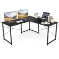 thumbnail image 3 of 95" L-Shaped Reversible Computer Desk 2-Person Long Table Monitor Stand, 3 of 11