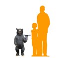 thumbnail image 2 of Bear Butler Life Size Statue, 2 of 9