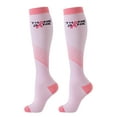 thumbnail image 3 of 6 Pairs Compression Socks Printed Design Colorful Knee High Socks for Sports Running ,Nursing,Ridding Stockings, 3 of 5