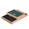 thumbnail image 2 of Wood Ring Display Holder Jewelry Storage Tray Earring Organizer Rings Stand for Drawer 24*18*3cm Beige Grain Velvet, 2 of 6