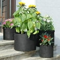 thumbnail image 2 of Fabric Plant Growth Bag with Handle3/5/10 Gallons Heavy-duty Non-woven Smart Garden Flowerpot Thickened Inflatable Parenting Container Black Suitable for Outdoor Flowers and Vegetables., 2 of 7
