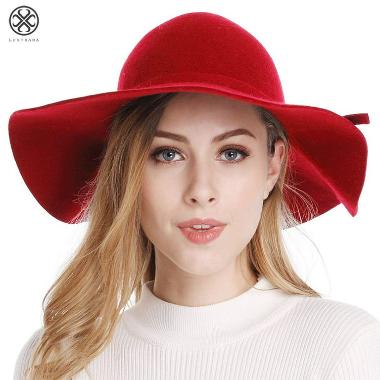  Womens Wide Brim Hat