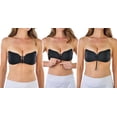 thumbnail image 5 of ToBeInStyle Women's Reusable Velcro and Adhesive Angel Wing Bra - Black - D-Cup, 5 of 7
