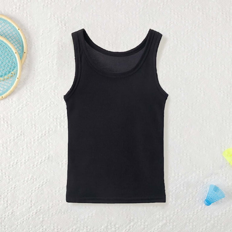 XINXIAOO Kids Girls Ice Silk Tank Top, Lightweight Sleeveless