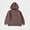 Coffee, variant on Girls Long Sleeve Hooded Knit Pullover Solid Gray Soft Cozy Kids Kids Sweater,Size 1-2T