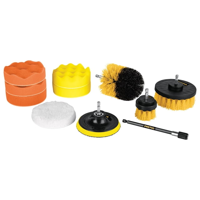 Juego 11 accesorios de limpieza y pulido p/taladro, Pretul Pretul JCE-11P