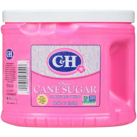 C&H Granulated White Pure Cane Sugar, 4 lb