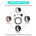 thumbnail image 3 of MYKOMI 1 Pack Compatible with Fitbit Charger Cable, 1m Replacement Charing for Fitbit Sense/Versa 4, Magnetic Base Fitbit Accessories, Portable USB Charger Cable for Fitbit Sense/Sense 2/Versa 3, 3 of 8
