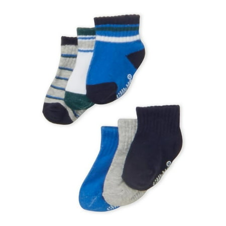 

Little Me Baby Boys 6-Pack Socks Blue Green And Grey