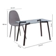 thumbnail image 3 of Comedor Home Trends con Mesa de Vidrio Marrón 5 Piezas, 3 of 4