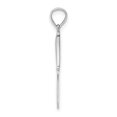 thumbnail image 2 of FJC Finejewelers 14k White Gold 3d Table Knife Charm, 2 of 6