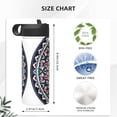 thumbnail image 4 of Sikiie Colorful With Blue Oriental Print 18OZ Insulated Straw Cup, Portable Leak-proof Sports Water Bottle, Stainless Steel Water Cup Suitable for Home and Outdoor, 4 of 8