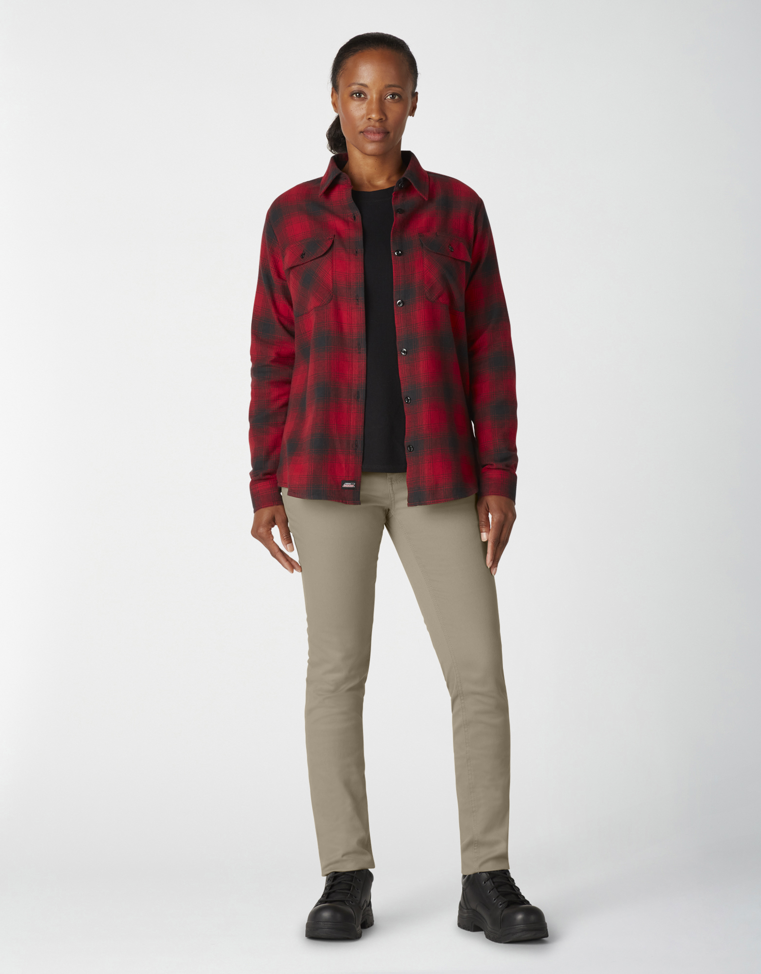 Dickies Perfect Shape Twill Skinny 4 Tasche - Pantalone Donna Cachi, Spray Surf Sciacquato, Taglia 52, Tessuto Elasticizzato 360°