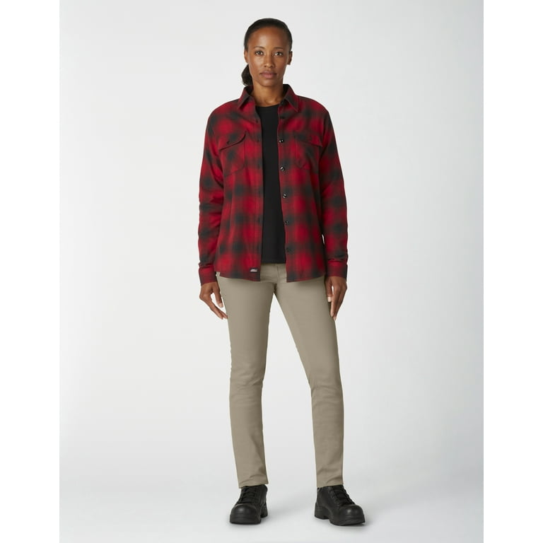 RHC × Dickies Stretch Cotton Slim Pants Boys' Flex Slim Fit Straight Leg Ultimate Khaki Pants, 8-20