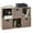 Greige, variant on SONGMY 9-Cube Storage Organizer, 11in Shelf Opening, Bookcase, Display Shelf, Customizable w/ 3 Removable Back Panels - White