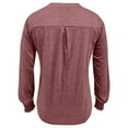 thumbnail image 4 of Women Casual V Neck T Shirts Loose Puff Long Sleeve Tops Tunic Blouse Thermal Underwear Top for Men 3x Women's Thermal Thermal under Shirts Mens Base Layer Shirt Silk Underwear Tops for Women Girl, 4 of 4