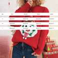 thumbnail image 3 of Chandail de Noël Rouge Moyen pour Femmes 3D Poupée Décorée Automne et Hiver Chandail Décontracté, 3 of 5