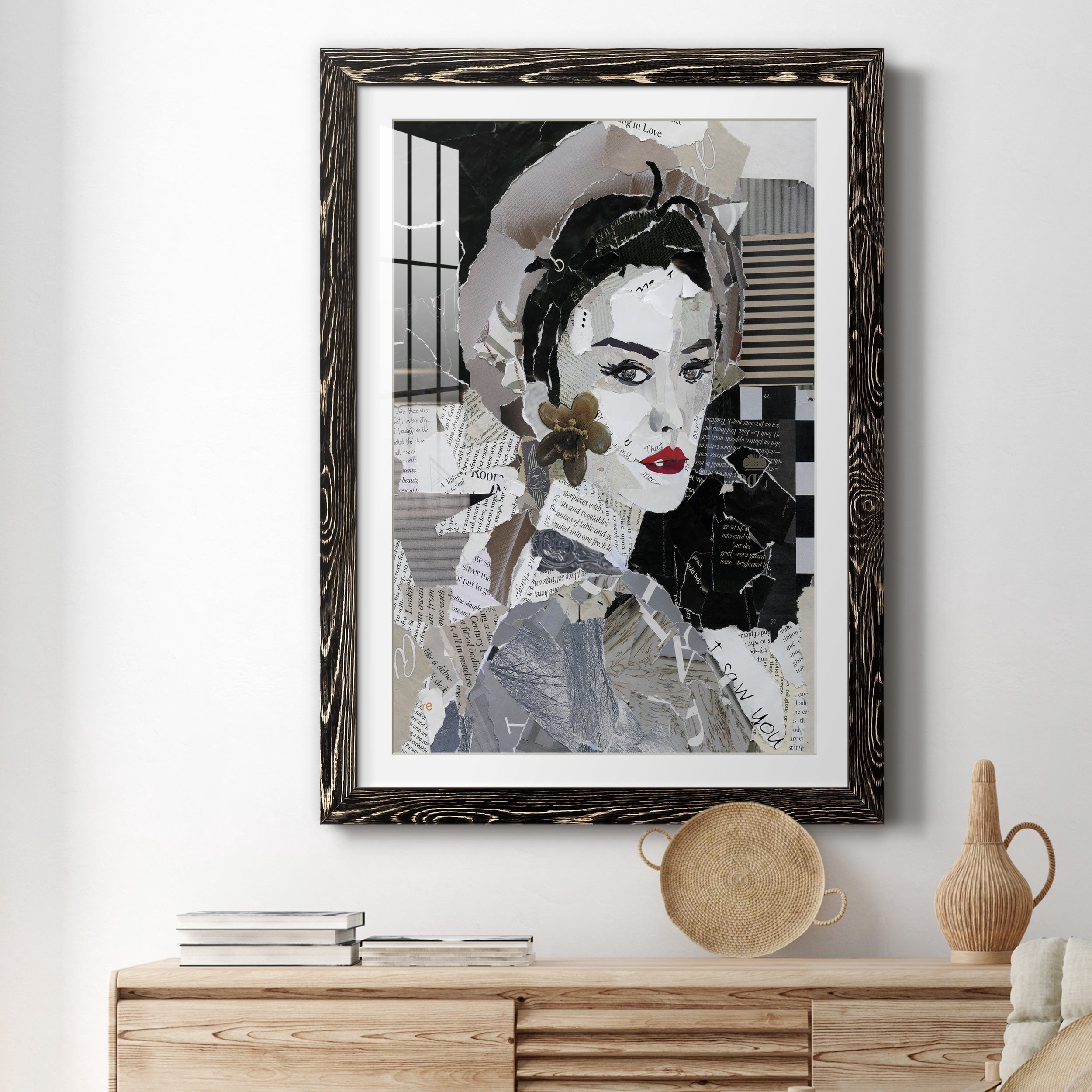 Runway Pause - Premium Framed Print - Distressed Barnwood Frame - Ready to Hang