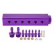 thumbnail image 5 of Kit de Colector de Vacío Kit de Colector de Admisión de Bloque de Vacío de 6 Puertos Conector NPT de 1 8 Pulgadas Salida de Entrada NPT DE 1 2 PULGADAS Universal para turbos de, 5 of 7