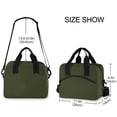thumbnail image 4 of joogoo Olive Green Solid Insulated Lunch Bags Reusable Cooler Box with Shoulder Strap, 4 of 6