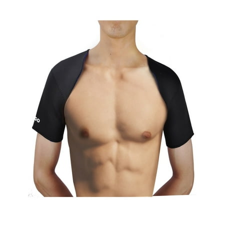 shoulder brace double support protector gogo neoprene wrap