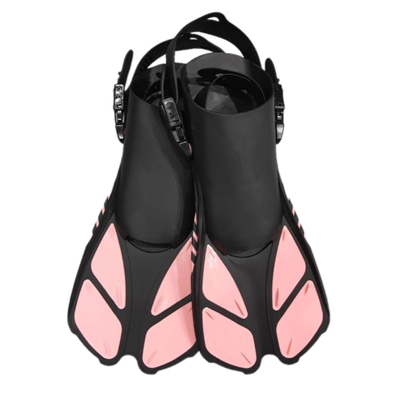 Open Heel Swim Flippers Adjustable and Light Divings Fins for Snorkeling Swimming