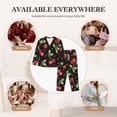 thumbnail image 7 of Daiia Sweet Red Cherry for Women's Long-Sleeved Pajama Set – Soft & Comfortable Sleepwear Button-Up Pajamas Cozy Lounge Wear-XX-Large, 7 of 7