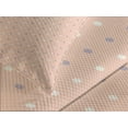 thumbnail image 4 of Ambesonne Pink Quilted Bedspread Set 3 Pcs, Retro Vintage Lilac Dots, King Size, Salmon Lilac and White, 4 of 5
