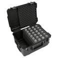 thumbnail image 4 of SKB Microphone Hard Case, 24-Slot Foam Interior with Cable Storage and Wheels, 4 of 9