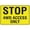 Warning Sign 2, variant on Metal Sign Stop Do Not Enter Unannounced - 8"x12" - Safety Restriction Alert