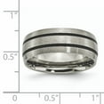 thumbnail image 2 of Beautiful Titanium Enameled 8mm Satin Band, 2 of 2