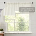 thumbnail image 5 of VHC Brands Tobacco Cloth Antique White Patchwork Valance, 16x72, 5 of 8