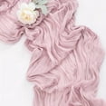 thumbnail image 6 of Rustic Table Runner, Vintage Gauze Tablecloth 35x71 Inches Boho Decoration for St Patrick's Day Easter Wedding Baby Shower Birthday Party Table Centerpiece, 6 of 8