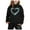 Black, variant on WOYY Toddler Girls Outfits Heart Print Hoodie Jogger Pants Active Sweatsuits, Sizes 2-3T