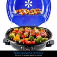 thumbnail image 4 of Techwood Barbecue Électrique 1600 W – Gril Portatif Intérieur/extérieur Sans Fumée avec Conception à Double Couche et Support Amovible, pour 15 Personnes, Parfait pour Condos, Patios et Cours Arrière, 4 of 5