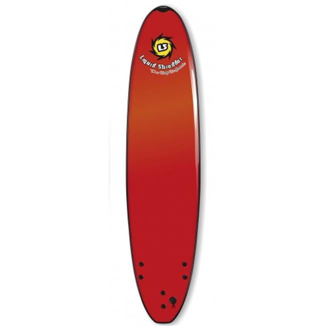 Liquid Shredder SB7ft5 HD WIDERD 7 ft. HD Wide Soft Surfboard Red, 5