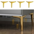thumbnail image 6 of 4Pcs Sofa Couch Legs Modern Styles Triangular Dresser Leg Replacement Metal Furniture Legs for Cabinet Cupboard Sofa, 6 of 19