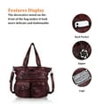 thumbnail image 4 of Angelkiss Purses Handbags for Women PU Tote Satchel Bags for Women Pockets Shoulder Bag, 4 of 5
