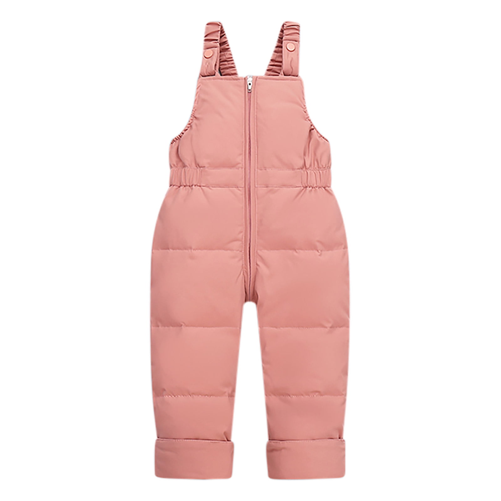 Jinhomg Unisex Baby Winter Snowsuit 2 Piece Toddler Warm Suits 2025 Trendy Windproof Faux Fur Trim Hooded Puffer Coat with Snow Bib Pants Sets Fall Saving Watermelon Red 12 Months