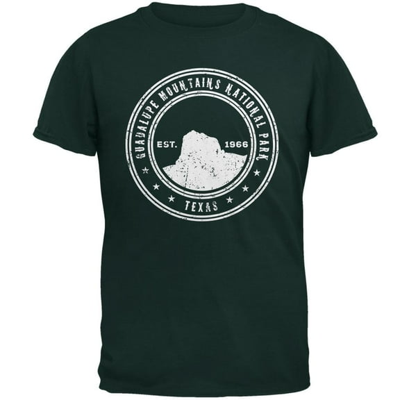 Guadalupe Mountains National Park Mens T Shirt Forest Green MD