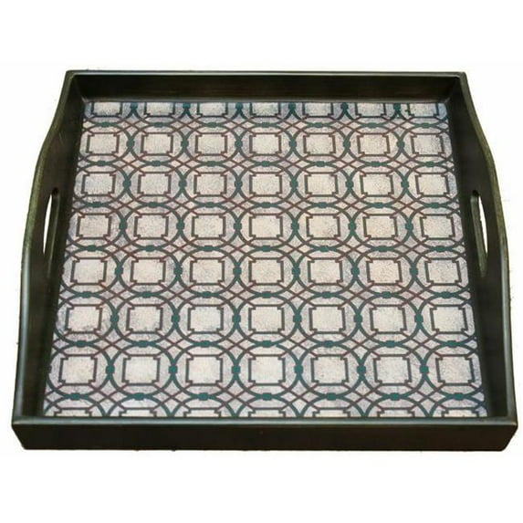 Peninsula Home Collection TX-AA-012-2000-LIN Square Tray Rabat - Links